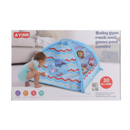 Baby Gym Rack and Game Pad Combo - Blue