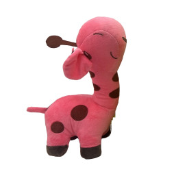 Plush Giraffe - Red - 10"