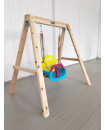 Dynamic Sports - Growing Giraffe Wooden Swing Set