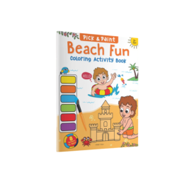 Pick and Paint Coloring Activity Book-Beach fun