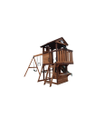 Mountpeak - Elbrus Swing Set and Playhouse with Wooden Roof