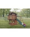 Mountpeak - Elbrus Swing Set and Playhouse with Wooden Roof