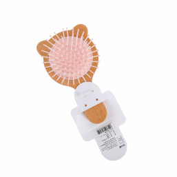 Hair Comb Wooden -Pink