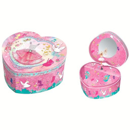 Pecoware - Heart Shape Musical Jewelry Box