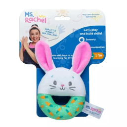 Ms. Rachel - Hop Little Bunnies Soft Rattle