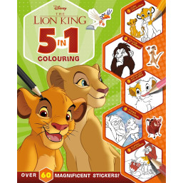 Disney The Lion King: 5 in 1 Colouring  Book