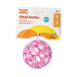 Bright Starts - Oball Rattle Easy-Grasp Toy - Pink