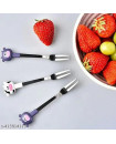 Fruit Fork - Cartoon Stainless Steel  6 Pcs Set