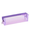 Square Mesh Net Pen Case -Purple
