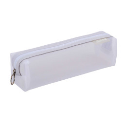 Square Mesh Net Pen Case - White