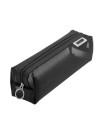 Square Mesh Net Pen Case -Black
