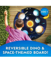 National Geographic - Glow-In-The-Dark Dartboard Game Set