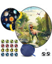 National Geographic - Glow-In-The-Dark Dartboard Game Set