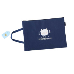 Cartoon Canvas File Bag - Cat