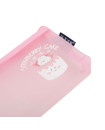 Cartoon Mesh Pen Bag-Pink