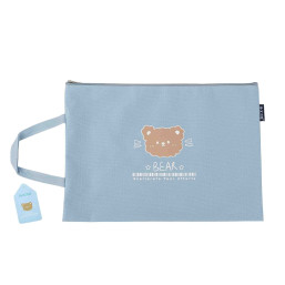 Cartoon Canvas File Bag - Bear