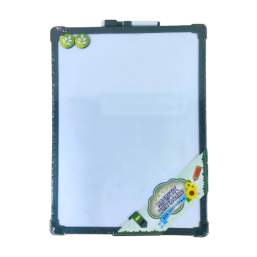 Magnetic Whiteboard 30x40cm- Green Frame 