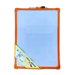 Magnetic Whiteboard 30x40cm- Orange Frame 