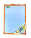 Magnetic Whiteboard 30x40cm- Orange Frame 
