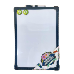 Magnetic Whiteboard 25x35cm- Blue Frame 