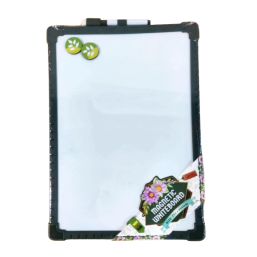 Magnetic Whiteboard 25x35cm- Green Frame 