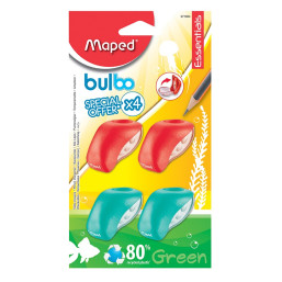 Maped - Sharpener 1Hole Bulbo Bls - 4pcs
