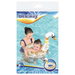 Bestway - Shimmer N' Float Swim Ring - Gold Swan