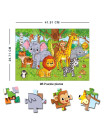 Dreamland-Jungle Jigsaw Puzzle 96 Pcs with Colouring & Activity Book
