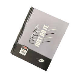 Hard Cover 5 Subjects Spiral University Notebook - Nike