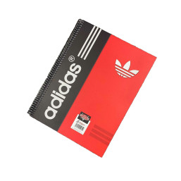 Hard Cover 5 Subjects Spiral University Notebook - Adidas