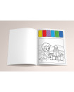Pick and Paint Coloring Activity Book-Beach fun
