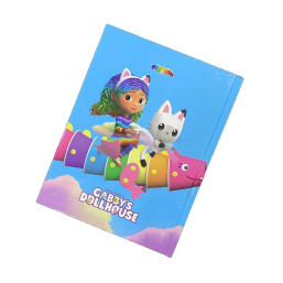 Cartoon Hard Cover Notebook Single Line 100L - Gabby's Doll House