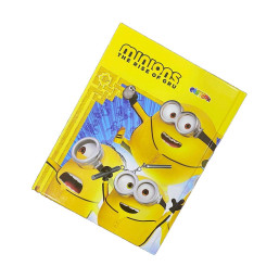 Cartoon Hard Cover Notebook Single Line 100L - Minions