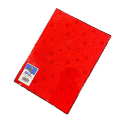 Transparent PVC Cover A4 Notebook S/L 100L - Red