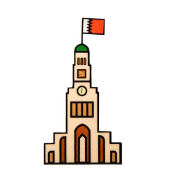 T-Shirt Pin - Riffa Clock Tower
