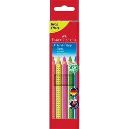 Faber Castell - Jumbo Grip Neon Color Pencils