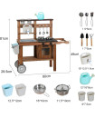 Wooden Garden Kitchen Set