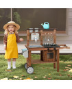 Wooden Garden Kitchen Set