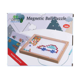 Wooden Magnetic Beads Puzzle