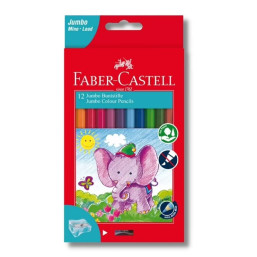 Faber Castell - Jumbo Classic Colour Pencils 12 Pcs