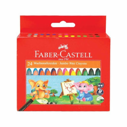 Faber Castell - Jumbo Wax Crayons 24 Pcs