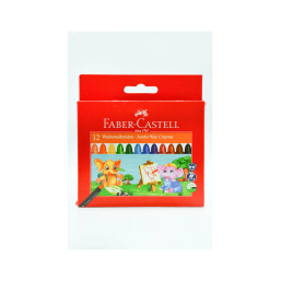 Faber Castell - Jumbo Wax Crayons 12 Pcs