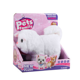 Electric Plush Cat - White