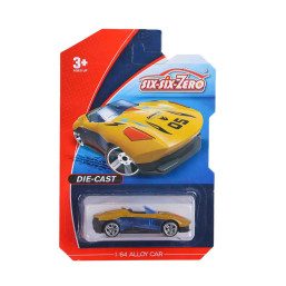 Pull Back Metal Car - Yellow