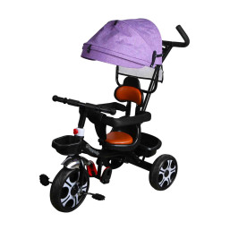 Baby Tricycle with Umbrella Cover-Purple