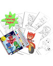 PJ Masks Deluxe Poster Paint & Color book
