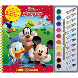 Phidal - Disney Mickey Deluxe Poster Paint & Color book