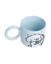 New Line Art Heart Dog Ceramic Cup