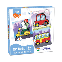 Frank on Road Jigsaw Puzzle Set of 3 Puzzle