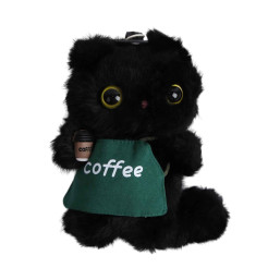 Plush Little Black Cat 13 cm